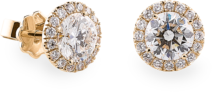 Entourage Earrings Chf - Gold (850x850), Png Download