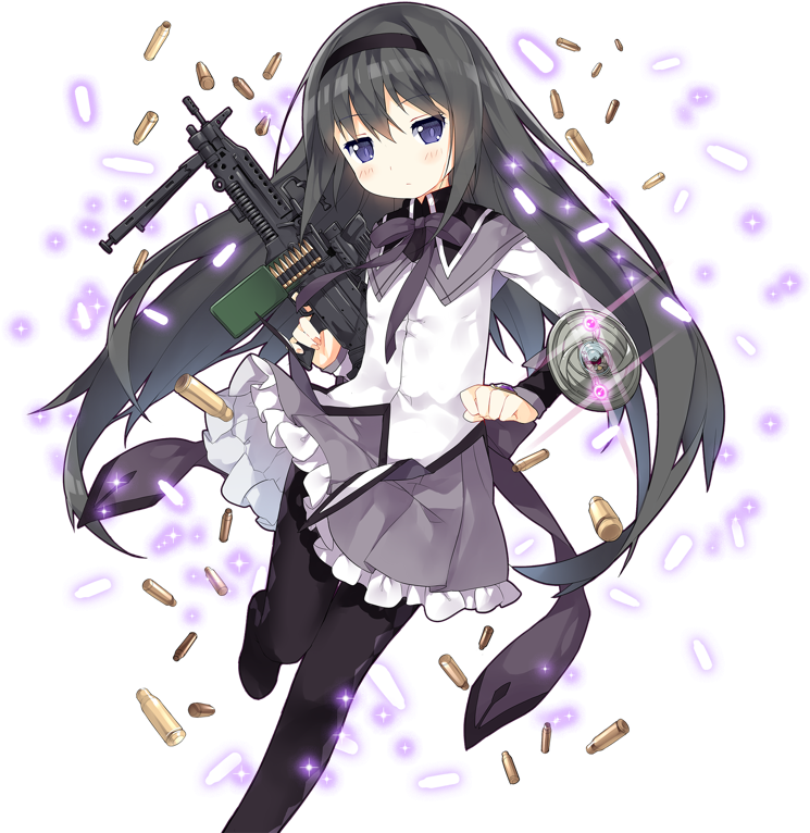 Tumblr O4k14dzh9n1u6qua2o5 1280 - Madoka Magica Homura Kawaii (800x800), Png Download