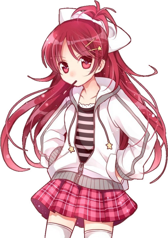 Cute Anime Girl Gangster (580x800), Png Download