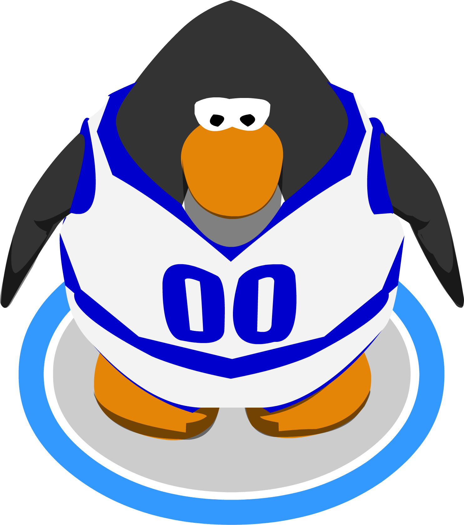 Blue Track & Field Uniform Ig - Club Penguin Ninja (1482x1677), Png Download