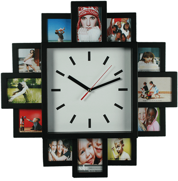Beruhmt Clock Picture Frames Fotos Bilderrahmen Ideen - Digital Clock With Photo Frame (945x709), Png Download
