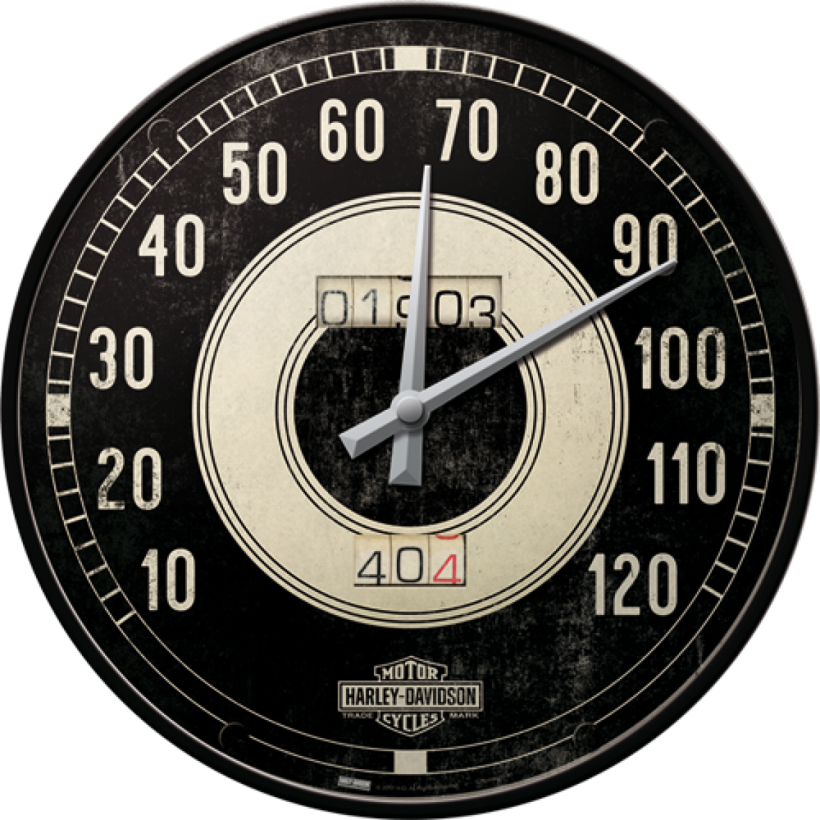 Harley-davidson Speedo Wall Clock - Harley Davidson Wand Uhren (592x592), Png Download