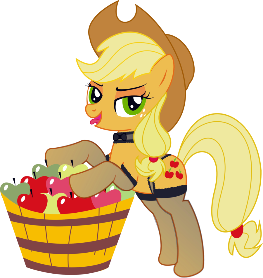 Mlp Applejack Naughty (900x953), Png Download