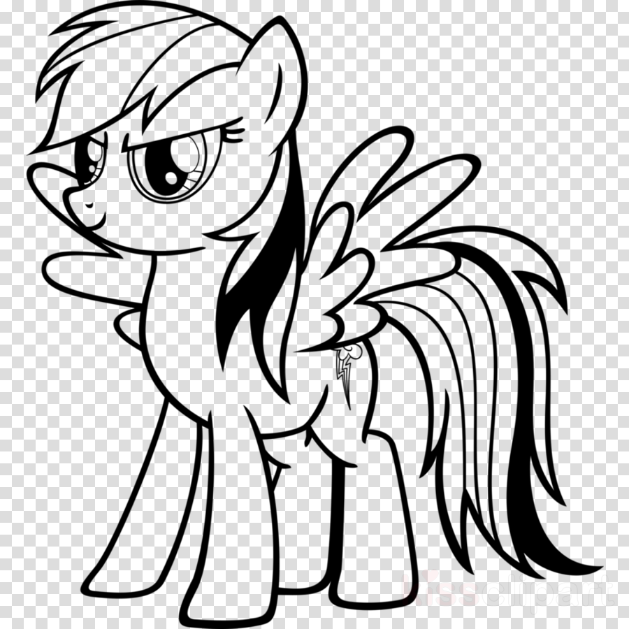 My Little Pony Coloring Rainbow Dash Clipart Rainbow - My Little Pony Boyama (900x900), Png Download