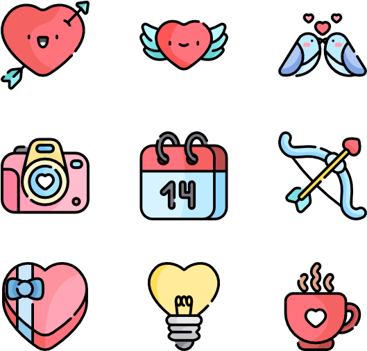 Valentine's Day - Text (600x564), Png Download