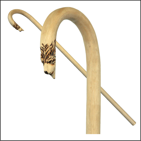 Cat Head Horn On Pure Hickory Heartwood Stock - Cat (600x600), Png Download