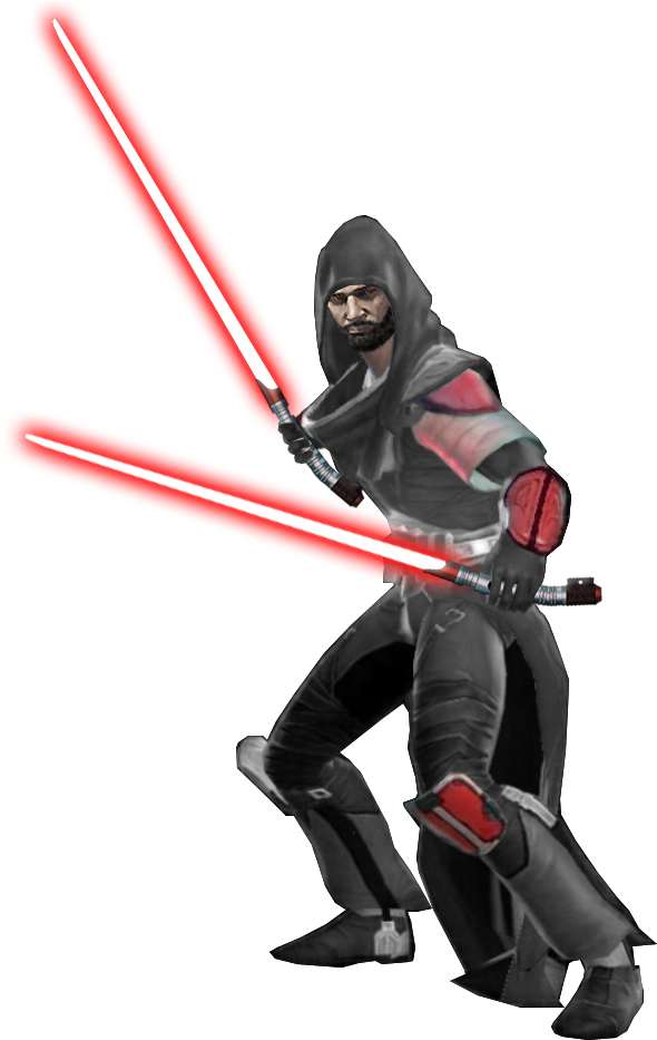 And As A Sith Marauder During His Fall To The Dark - Male Jedi Old Republic (639x947), Png Download