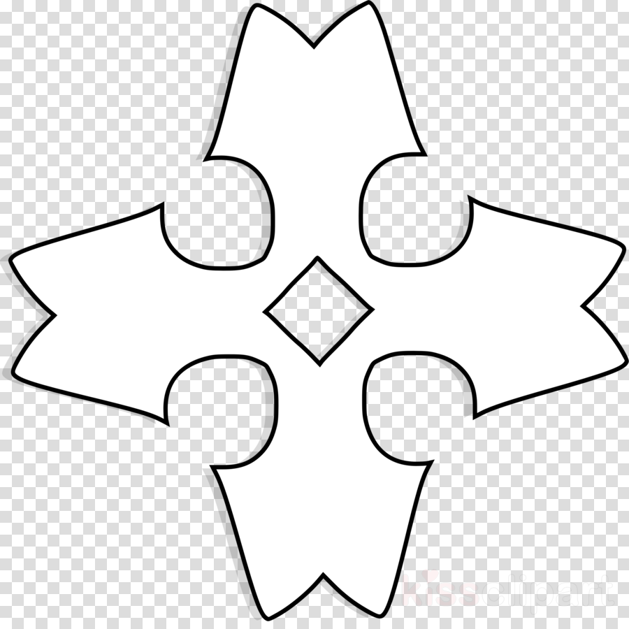 Cross Outline Clipart Christian Cross Clip Art - Clip Art (900x900), Png Download