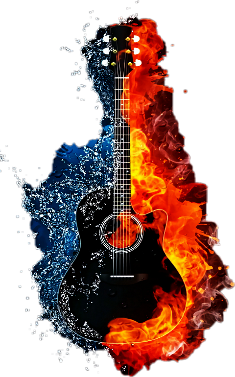Гитара Арт (480x770), Png Download