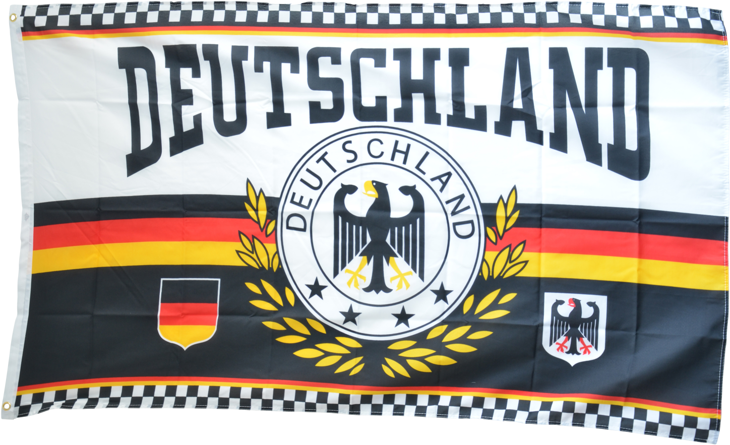 Fan Germany Laurel Wreath 4 Stars Flag (1500x993), Png Download
