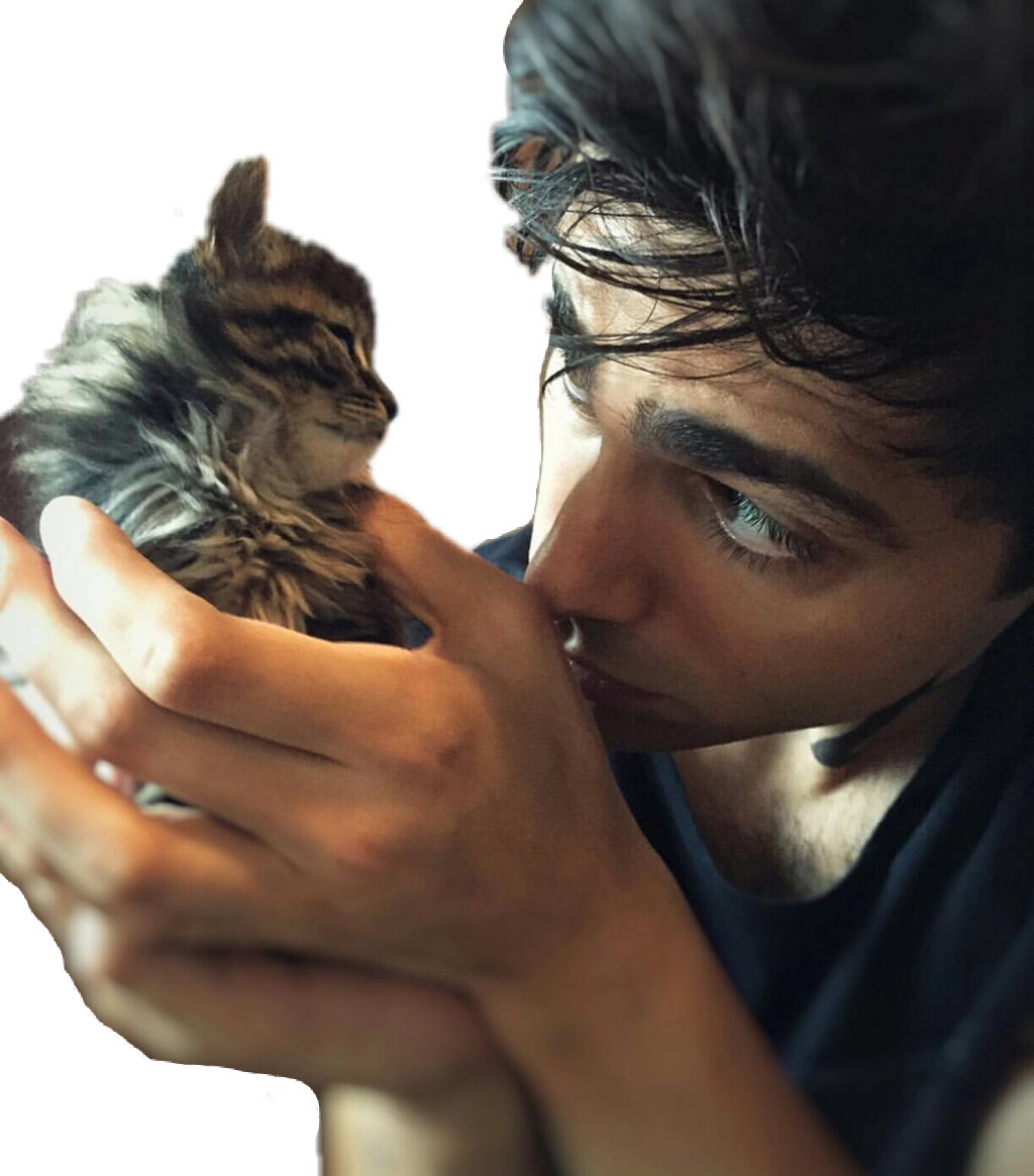 Matthew Daddario And Animals (1024x1165), Png Download