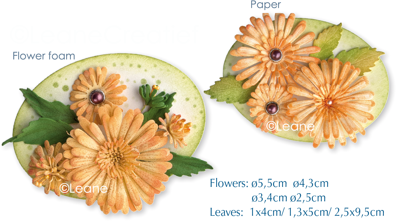 Picture Of Clear Stamp 3d Flower Chrysanthemum (1740x1020), Png Download