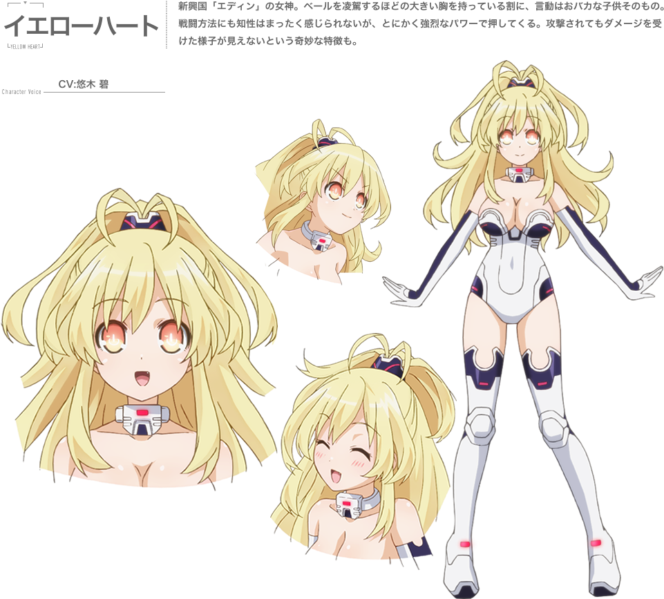 02, April 14, 2014 - Hyperdimension Neptunia The Animation Yellow Heart (960x920), Png Download