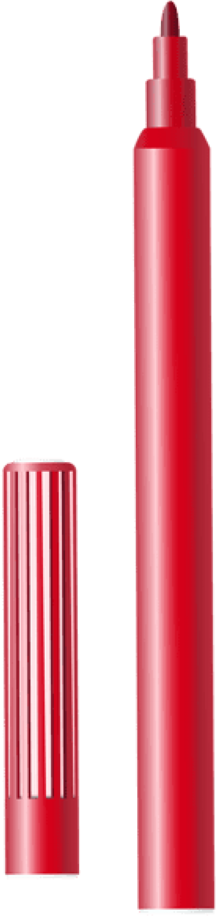 Free Png Red Felt Tip Pen Png Images Transparent - Felt Tip Pen Png (480x1883), Png Download