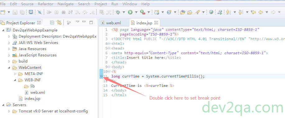 Set Break Point In Jsp Page - Web Browser (917x379), Png Download
