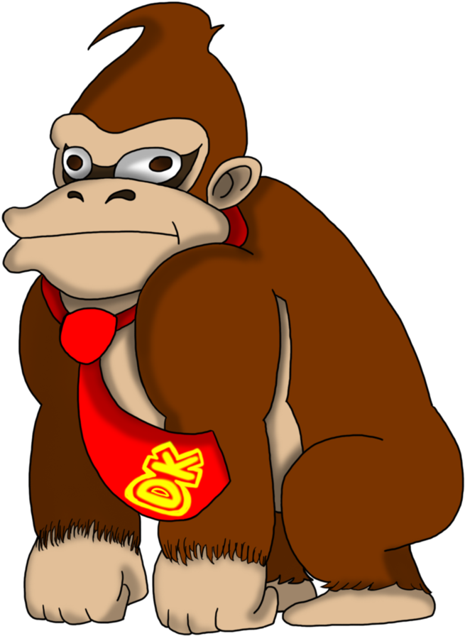 Donkey Kong Country - Donkey Kong Drawing (834x957), Png Download