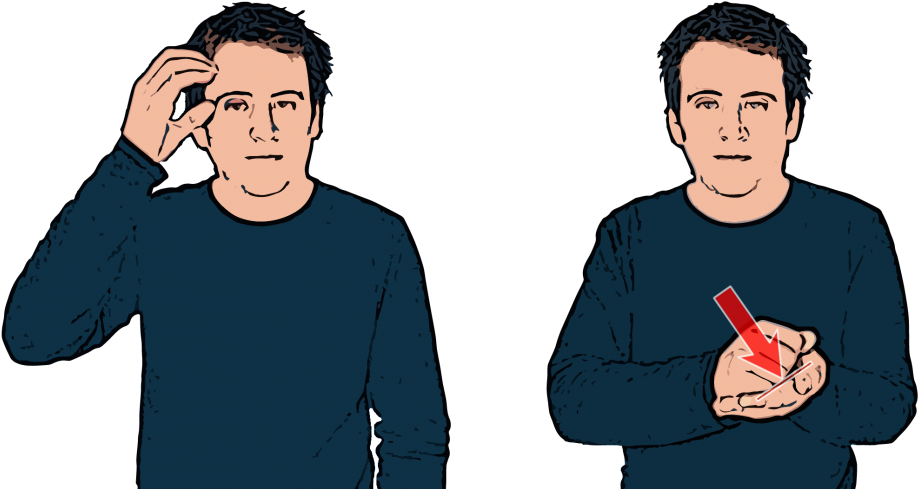 British Sign Language - Makaton Sign For Remember (930x488), Png Download