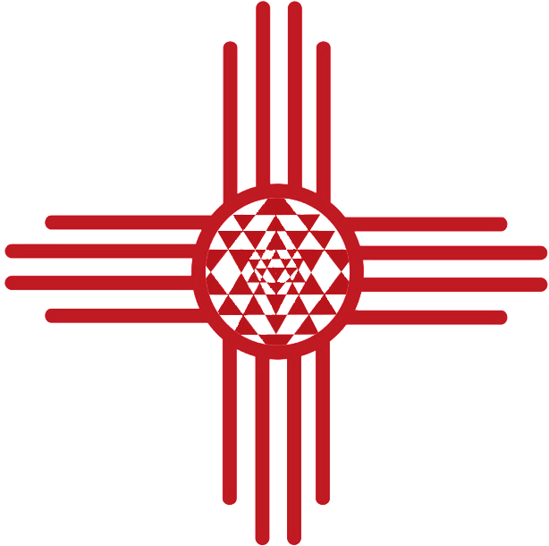 New Mexico School Of Yoga - Sri Yantra Square Sticker 3" X 3" (640x640), Png Download