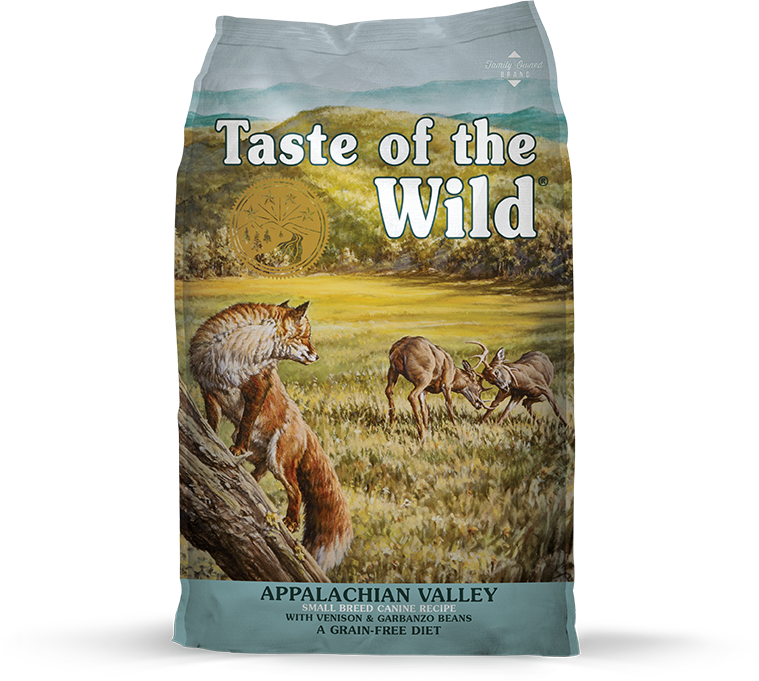 Appalachian Valley Small Breed Canine Recipe With Venison - Taste Of The Wild Appalachian Valley Small Breed Grain (759x681), Png Download
