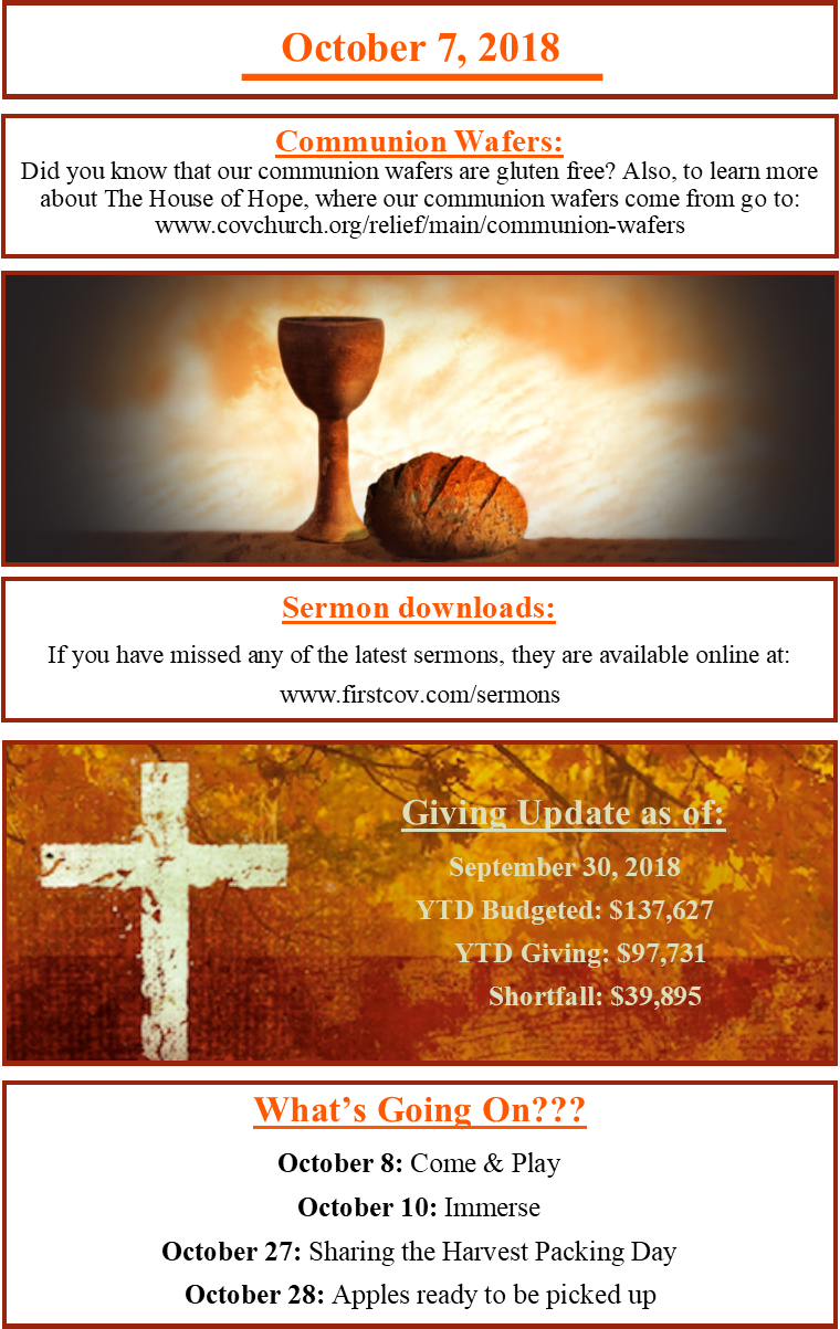 Bulletin Page 2 - Chalice & Loaf Communion Bulletins, 100 (760x1203), Png Download