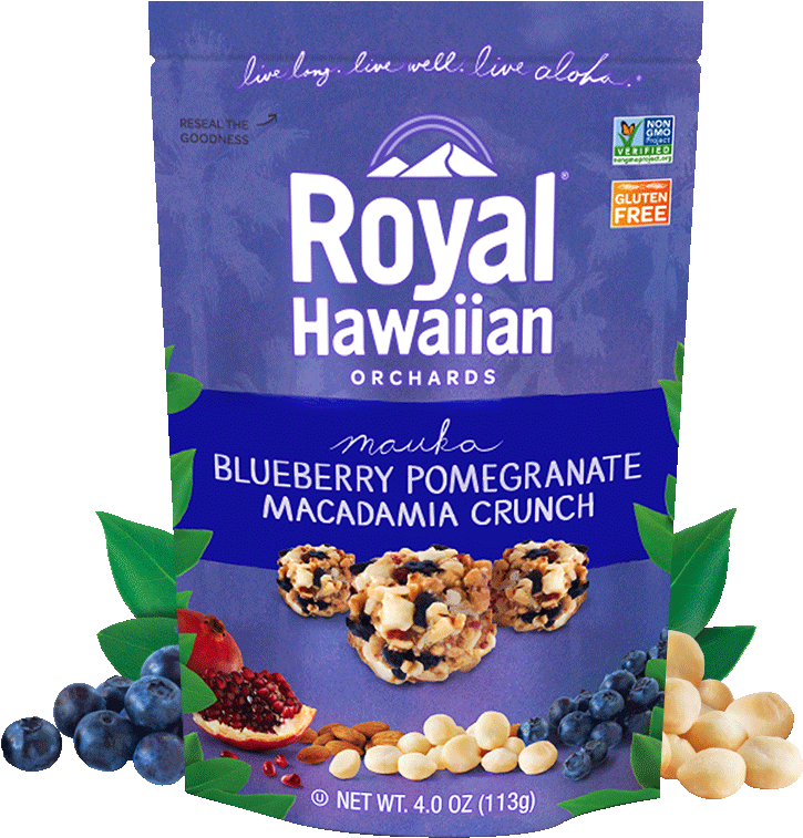 Blueberry Pomegranate Crunch 46116ebd 1da4 4924 8b4d - Macadamia Nuts Royal Hawaii (900x900), Png Download