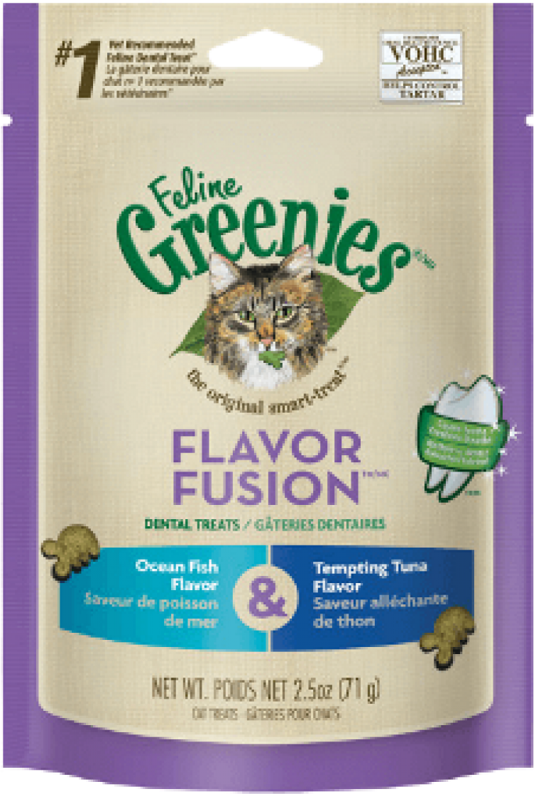 Greenies™ Cat Flavor Fusion™ Dental Treats Ocean Fish - Feline Greenies Flavor Fusion Dental Cat Treats, Salmon (1200x1200), Png Download