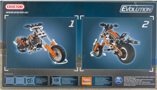 Meccano - Chopper Building Kit (640x640), Png Download