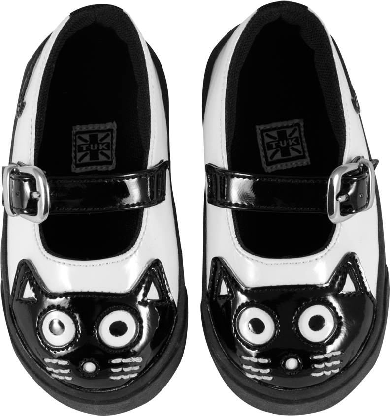 Kids Kitty Mary Jane Sneakers - Kids Creepers (1096x876), Png Download