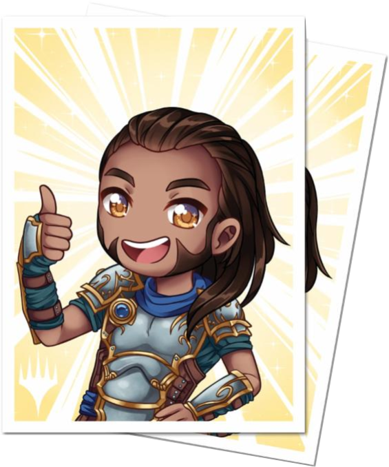 Ultra Pro Mtg Sleeves-chibi Gideon Good Job - Mtg Chibi Sleeves (565x678), Png Download