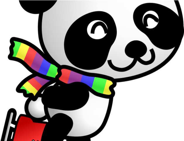 Porcupine Clipart Kawaii - Ice Skating Panda Bears (640x480), Png Download