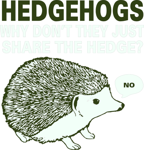 Hedgehogs Why Dont They Just Share The Hedge No - Book (500x522), Png Download