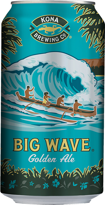 Kona Big Wave Golden Ale - 12 Pack, 12 Fl Oz Cans (800x800), Png Download