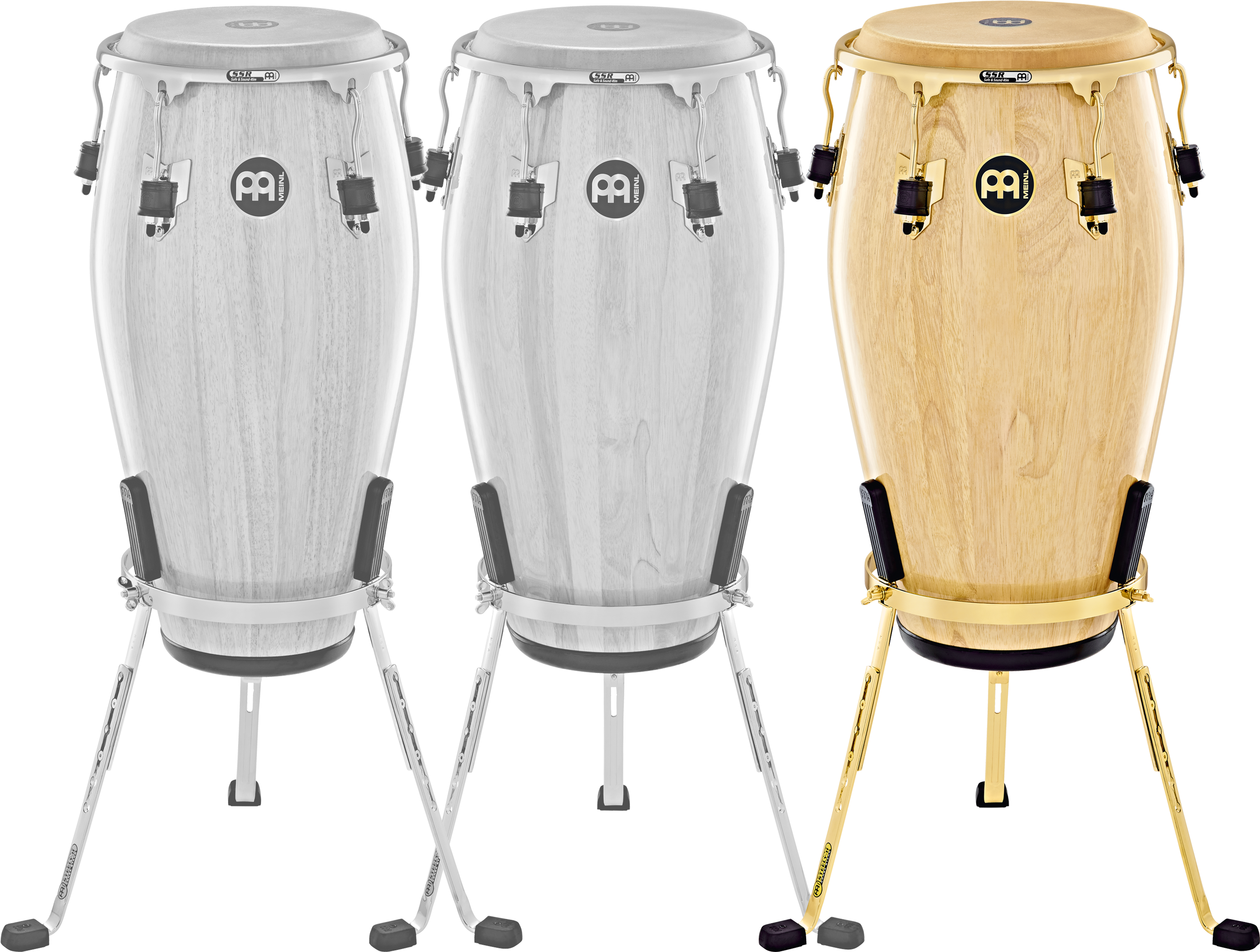 Meinl Marathon Exclusive 12 1/2" Tumba Conga Natural - Meinl Marathon Exclusive 11 3/4'' Conga Gold Tone Hardware (3600x2700), Png Download