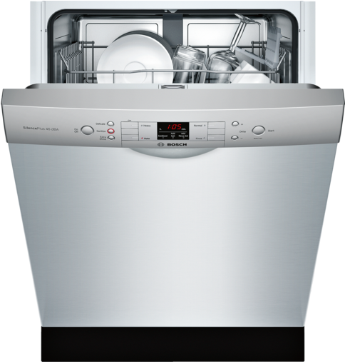 Bosch Series Built In Dishwasher Stainless Steel - Bosch 300 Series 24" Recessed Handle Dishwasher – Sge53u55uc (900x506), Png Download