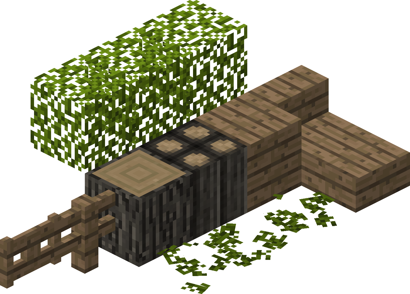Larch Plank, Fence, Gate, Slab, Log, Leaves, Stairs, - Wiki (1421x1017), Png Download
