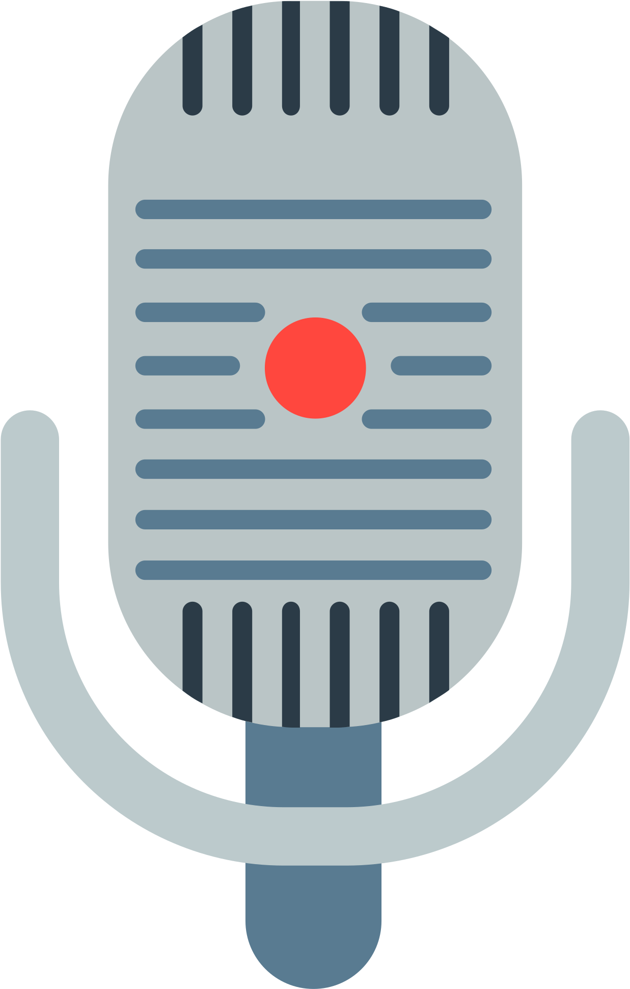 Open - Studio Microphone Emoji (2000x2000), Png Download