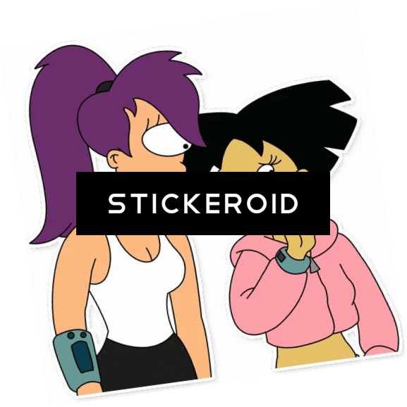 Подружки Futurama Футурама - Cartoon (577x578), Png Download