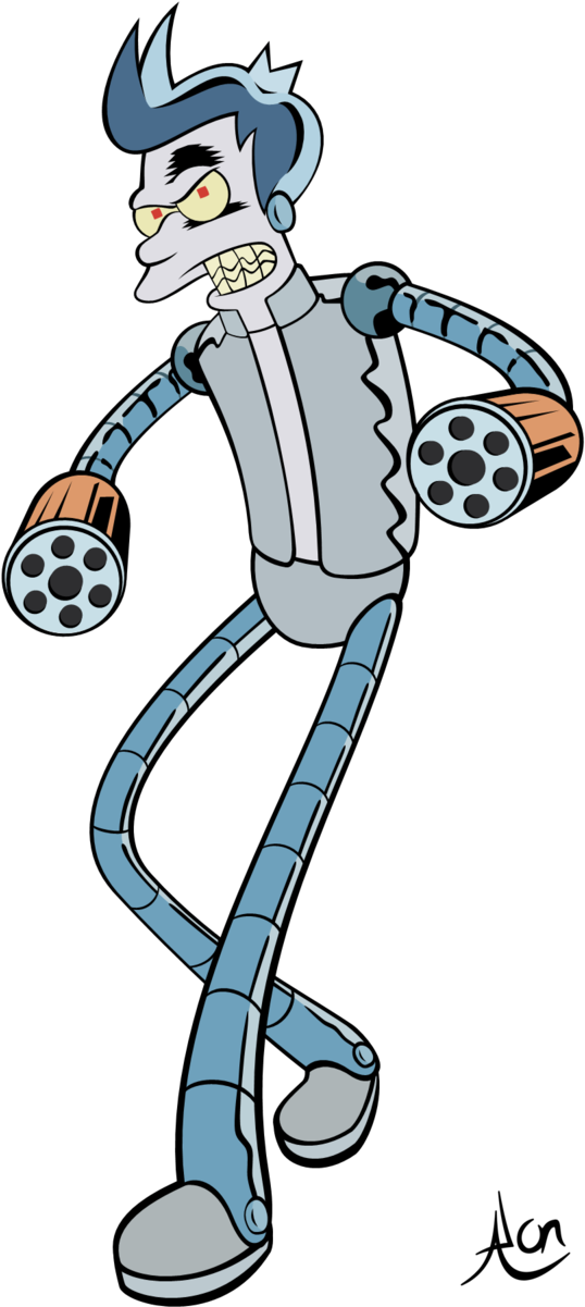 Futurama 600 X 1250 Png 228kb - Fry As A Robot (600x1250), Png Download