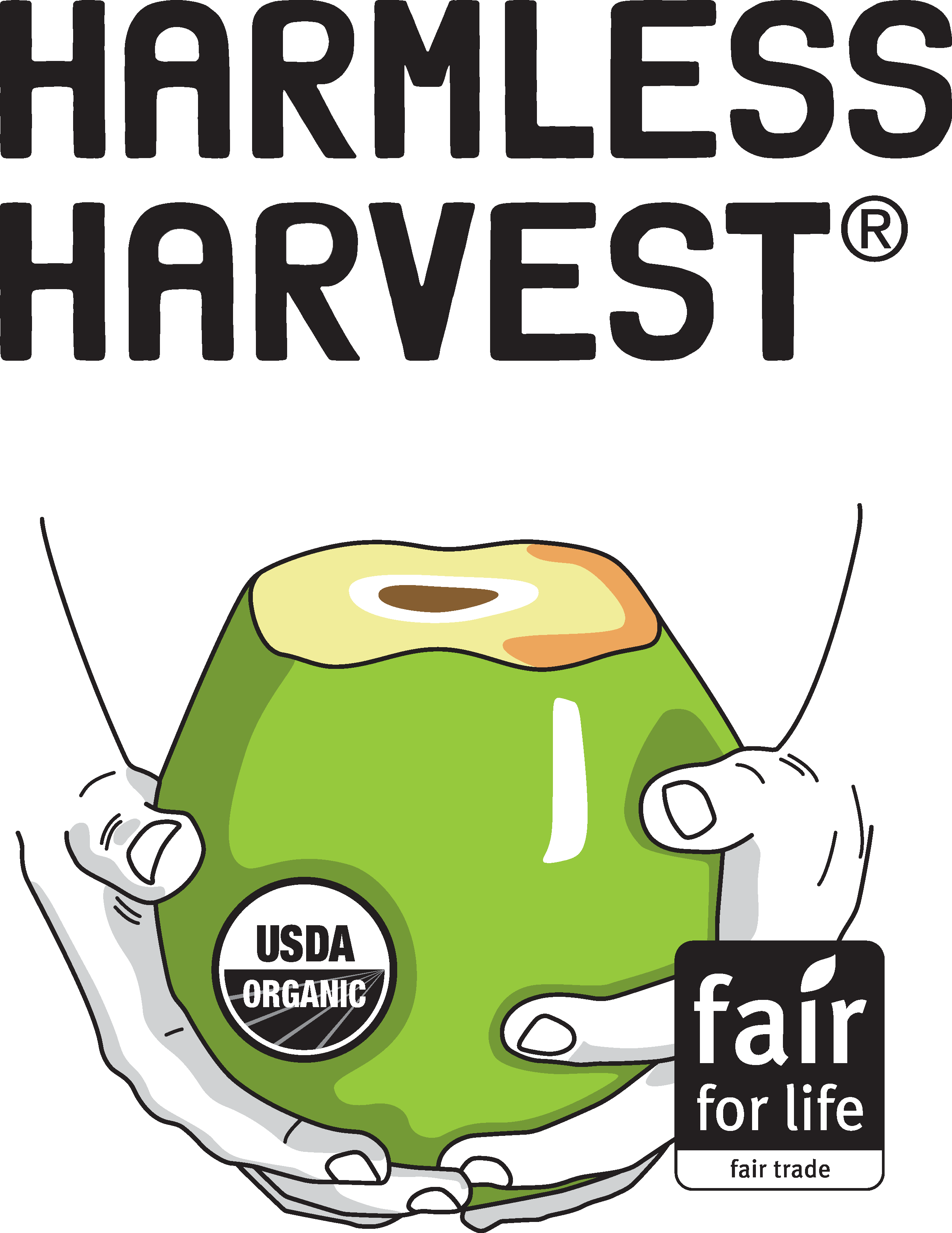 Complimentary Coconut Water Provided By Harmless Harvest - Harmless Harvest Coconut Water Logo (2500x3237), Png Download