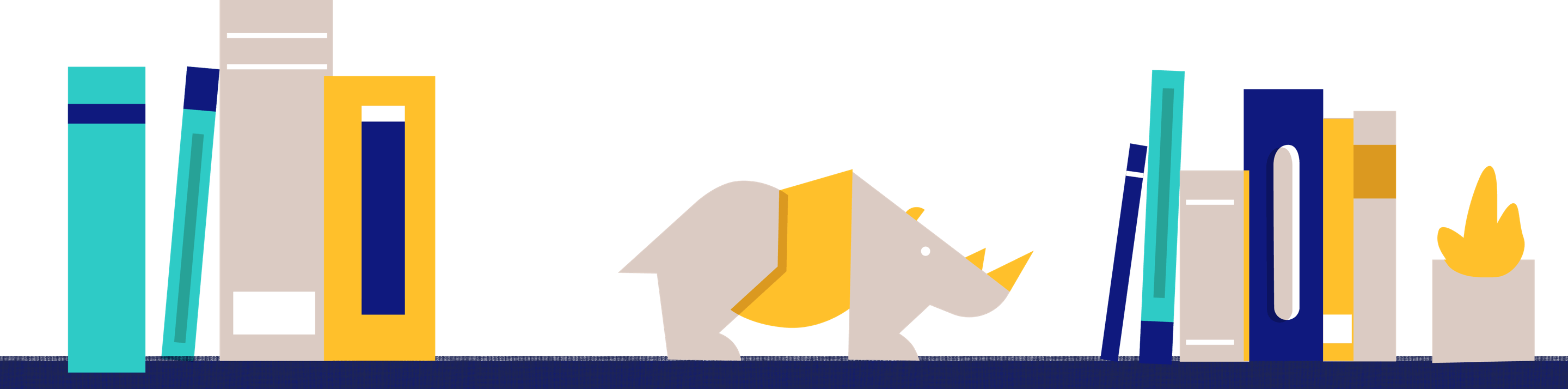 Rhino Footer Illustration - House (2880x714), Png Download