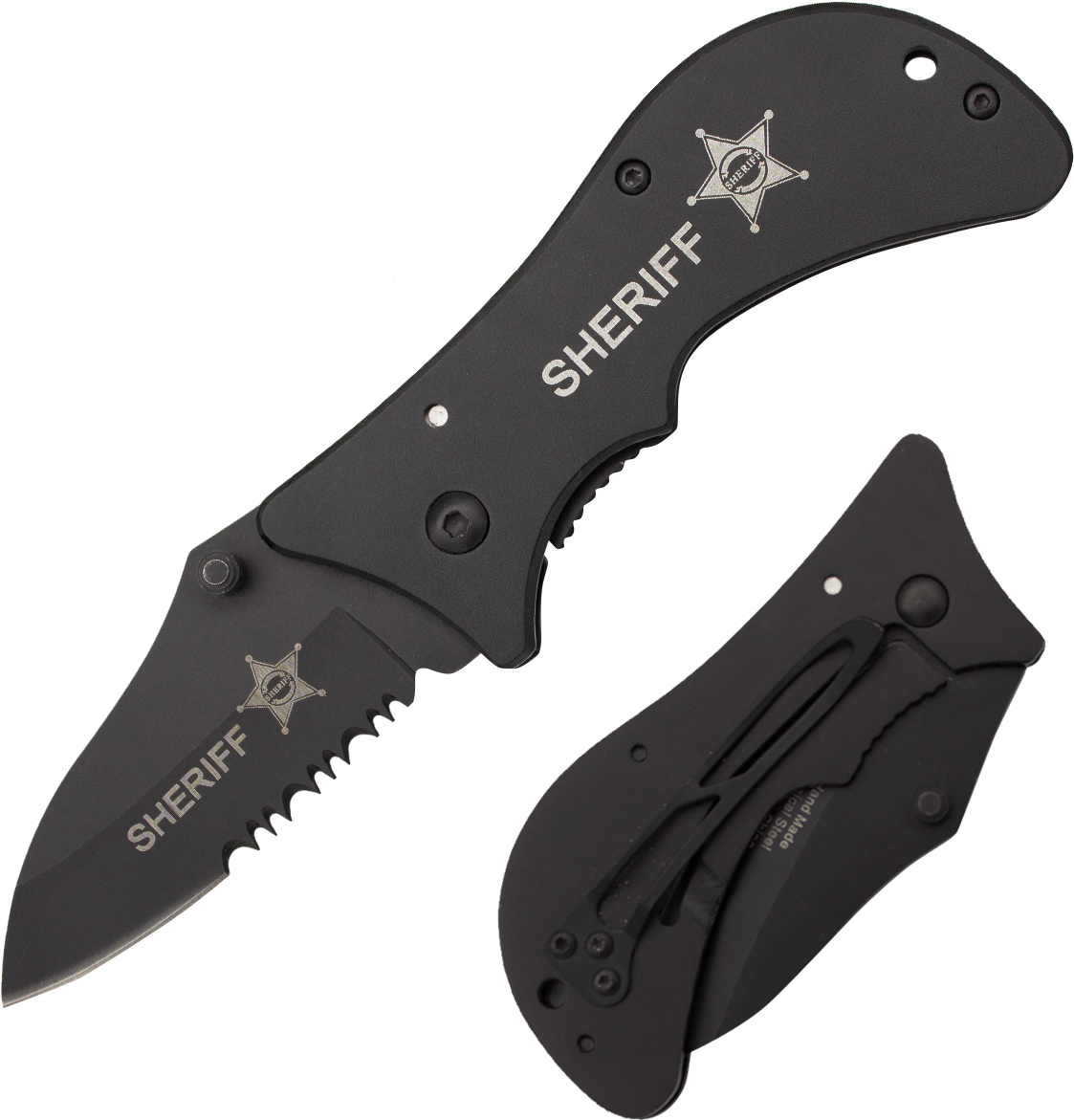 Sheriff 6 Inch Manual Liner Folder Knife - Inch (1500x1500), Png Download