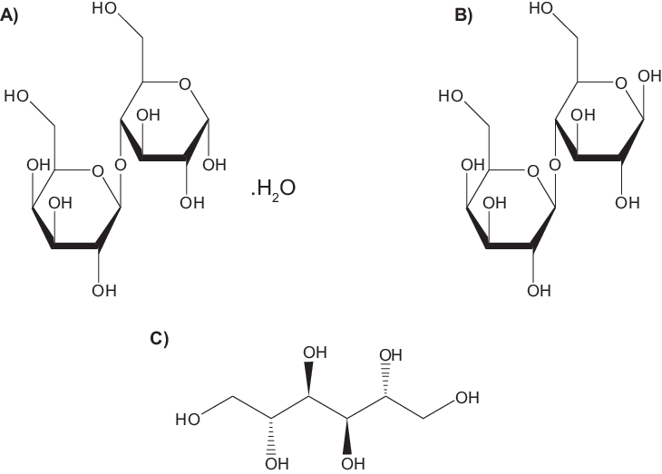 Molecular Structures Of Sugar Carriers - Lactose (730x523), Png Download