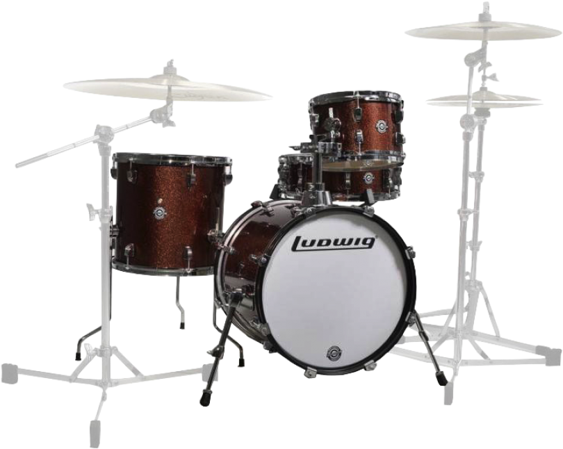 Ludwig Questlove Red Sparkle - Gretsch Drums (870x700), Png Download
