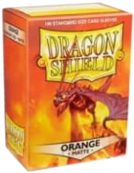 Dragon Shield Standard Sleeves - Dragon Shield - Matte Orange Sleeves - 100 Sleeves (600x600), Png Download