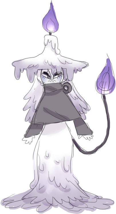 Candle Witch By Drool - Drawing (522x773), Png Download