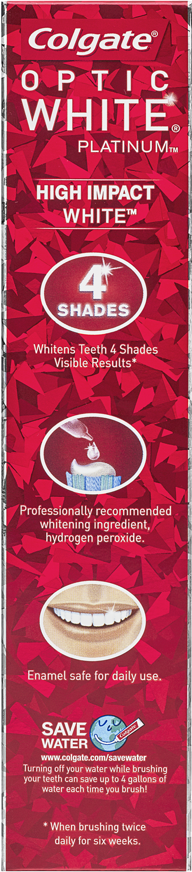 Colgate Optic White High Impact White Whitening Toothpaste (1800x1800), Png Download