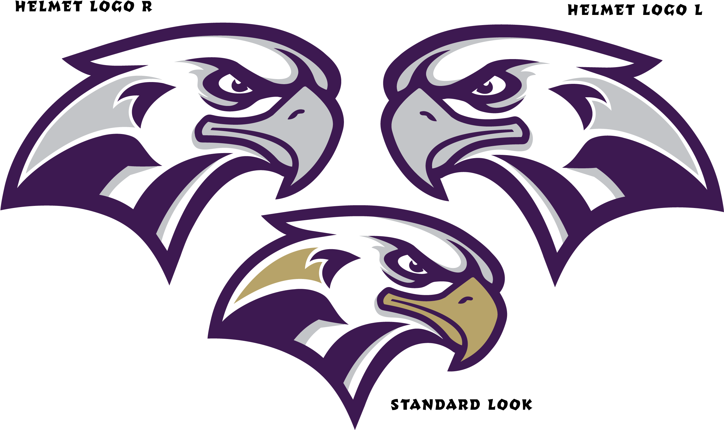 2017 Connell Eagles Helmet Sansc - Philadelphia Eagles Concept Logo (2422x1451), Png Download