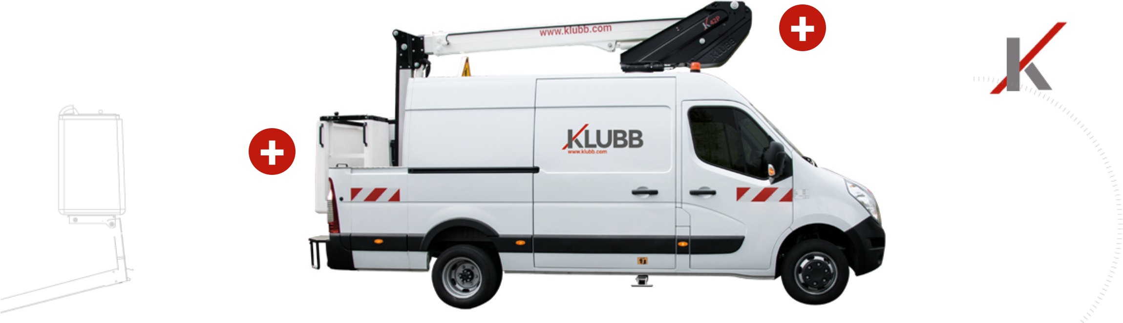 Klubb Platforms - Renault Master Nacelle (2400x700), Png Download