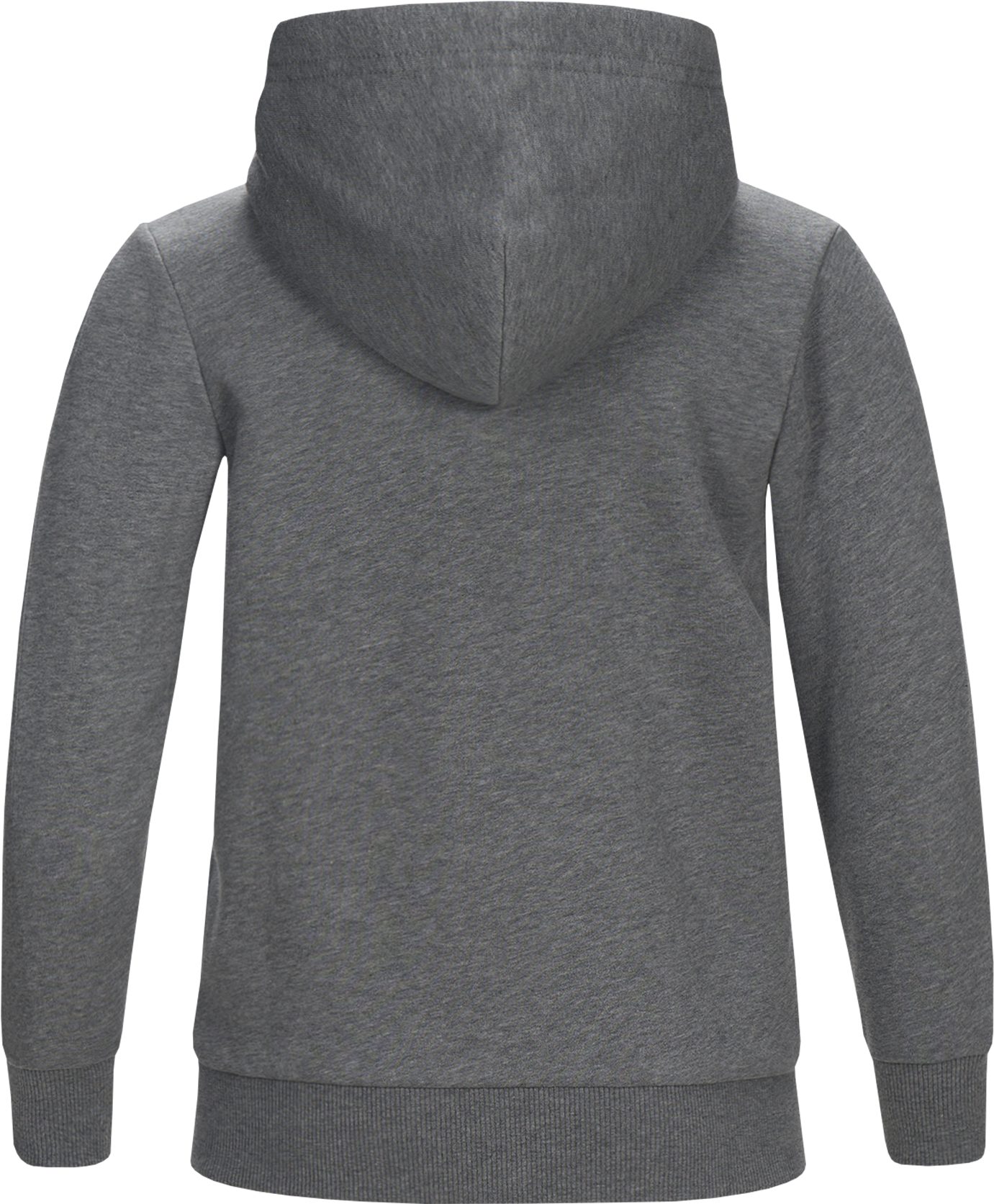 Kids Logo Cotton Blend Zip-up Hoodie Grey Melange (1500x2000), Png Download