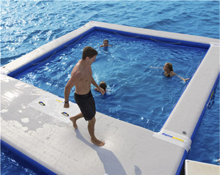 Party On Sea Pvc Pool Floatings Inflatable Swimming - Ocean Pool For Yachts (750x800), Png Download
